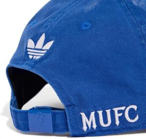 Man UTD Adidas Dad Cap Blue White