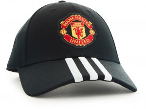 Man UTD Adidas Theatre of Dreams Baseball Cap Black White