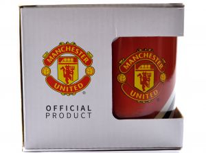 Man UTD Core Stripe 11oz Boxed Mug