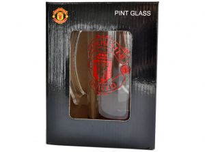 Man Utd Crest Stein Pint Glass