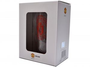 Man Utd Crest Stein Pint Glass