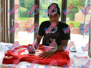 Man UTD FC Marcus Rashford Framed Signed Shirt