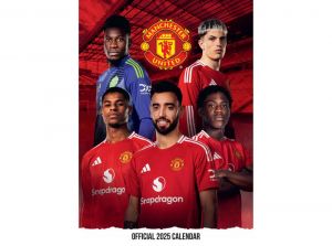 Man UTD Football A3 2025 Calendar