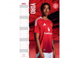 Man UTD Football A3 2025 Calendar