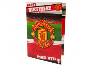 Man UTD Happy Birthday Glory Glory Musical Card