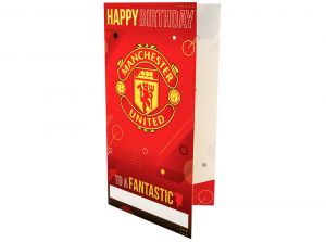Man UTD Happy Birthday To A Fantastic Personalised Birdthay Card