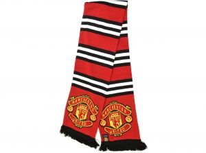 Man Utd Home Stripe Jacquard Knit Scarf