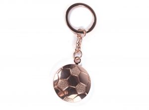 Man UTD Rose Gold Football Keyring