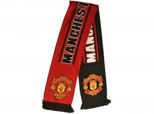 Man Utd Second Half Jacquard Knit Scarf