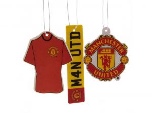 Man UTD Three Pack Car Air Freshener