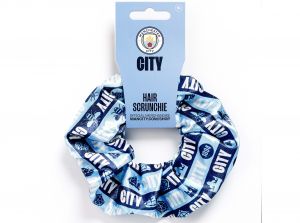 Man City Crest and Cannon Hair Scrunchie