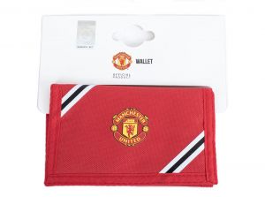 Man Utd Core Stripe Wallet Red