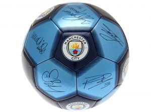 Man City Signature Ball Size 5 Sky Blue Navy