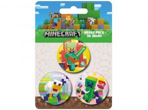 Minecraft Characters Badge Pack