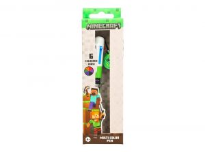 Minecraft Multicoloured Creeper Pen