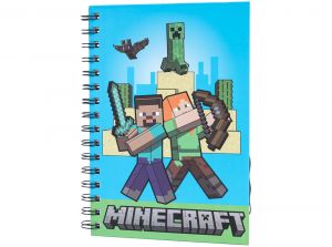 Minecraft Wiro Alex and Steeve Bound A5 Notebook