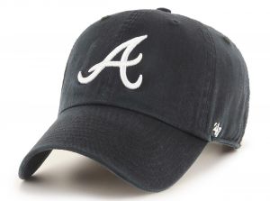 47 Brand MLB Atlanta Braves Clean Up Cap Black