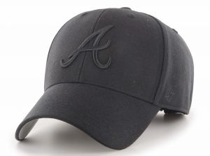 47 Brand MLB Atlanta Braves MVP Cap Black Black