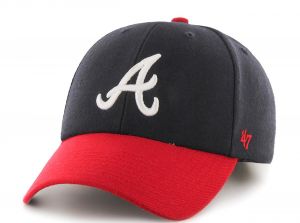 47 Brand MLB Atlanta Braves MVP Cap Navy Red
