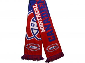 Montreal Canadiens 2020 Word Mark Big Logo NHL Scarf Red Blue White