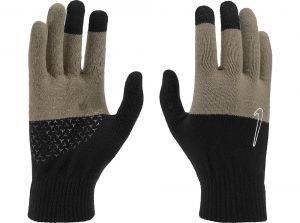 Nike Swoosh Knit Grip Gloves 2 0 Graphic Black Khaki Coconut Milk