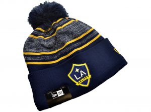 New Era LA Galaxy MLS Knitted Bobble Hat