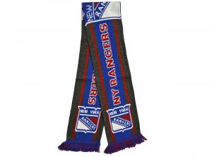New York Rangers Big Logo NFL Scarf Grey Blue Red