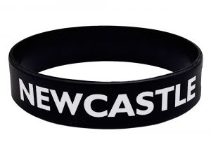 Newcaste Black Silicone Wristband