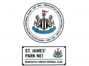 Newcastle United 2 Pack Car Decal Set