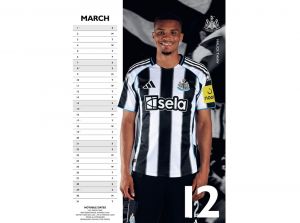 Newcastle United 2026 A3 Wall Calendar