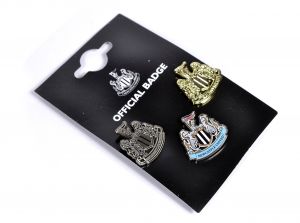 Newcastle United 3 Pack Lapel Badge Set
