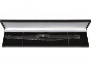 Newcastle United Black Leather Bracelet