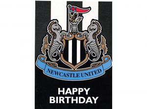 Newcastle United Cut Out Birthday Card