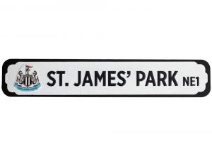 Newcastle United Deluxe Metal MDF Stadium Signs 60cm x 12cm x 0 9cm