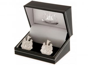 Newcastle United FC Silver Plated Formed Cufflinks