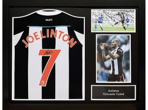 Newcastle United Joelinton Signed Framed Football Shirt