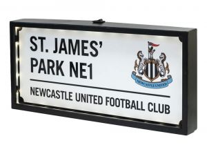 Newcastle United LED Street Sign Light Box