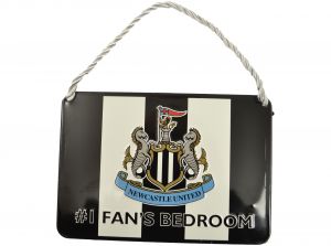 Newcastle United No One Fans Striped Bedroom Sign