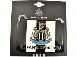 Newcastle United No One Fans Striped Bedroom Sign