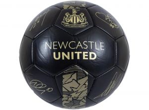 Newcastle United Phantom Black Gold Football 9688 Size One Mini Ball