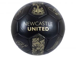 Newcastle United Phantom Black Gold Football Size 5