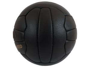 Newcastle United Retro Heritage Leather Ball Gold Crest Size 5