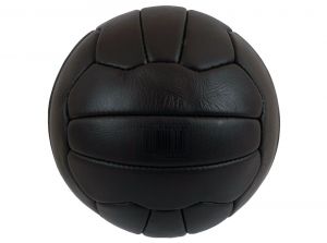 Newcastle United Retro Heritage Leather Ball Gold Crest Size 5