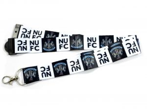 Newcastle United Striped Lanyard