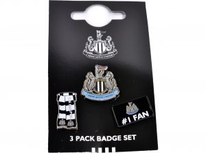 Newcastle United Three Badge Set