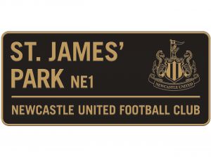 Newcastle United Toon On Toon Metal Street Sign