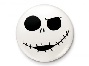 Nightmare Before Christmas Jack Skull Badge