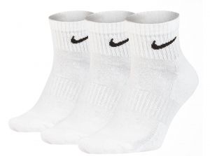Nike 3 Pack Everyday Cushion Ankle Sock White