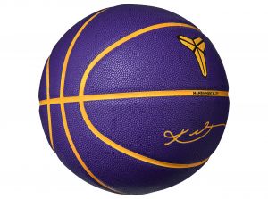 Nike All Court 8P K Bryant Size 7 Basket Ball Court Purple University Gold Black