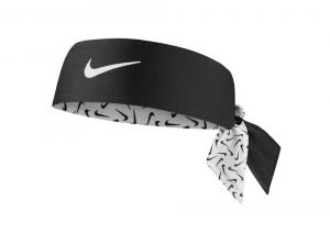 Nike Drifit Headtie White Black Reversible